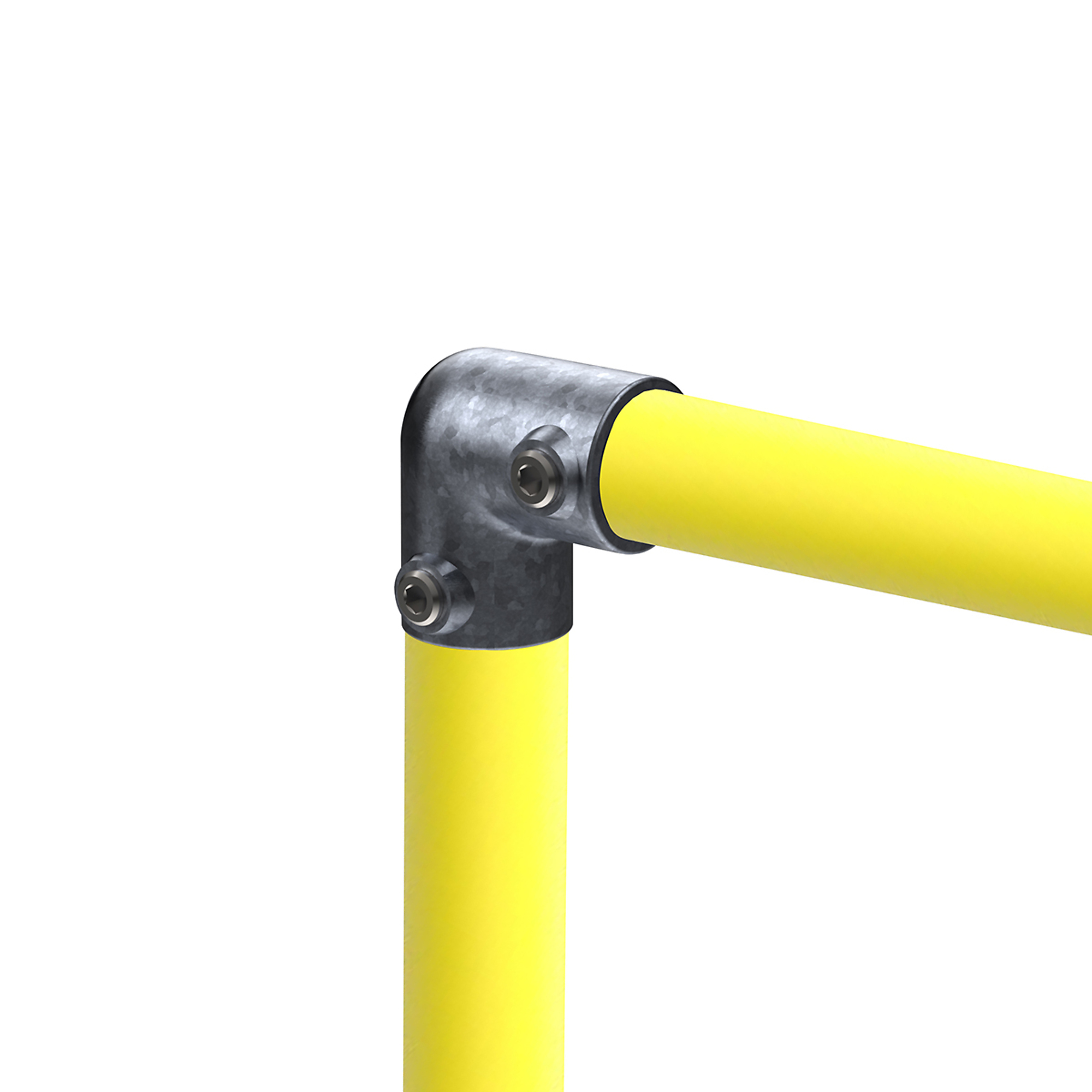 Safety Rail Co. Galvanized Pipe Fitting - 90 Degree Elbow - 1-1/4in - MODEL #150204